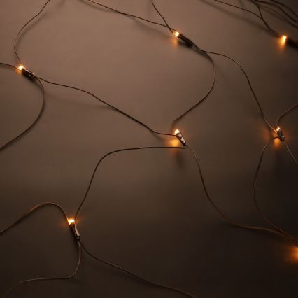 Brilagi - Cortina de luces navideñas LED para exterior, 160 LEDs, 7x2 m, IP44, blanco cálido