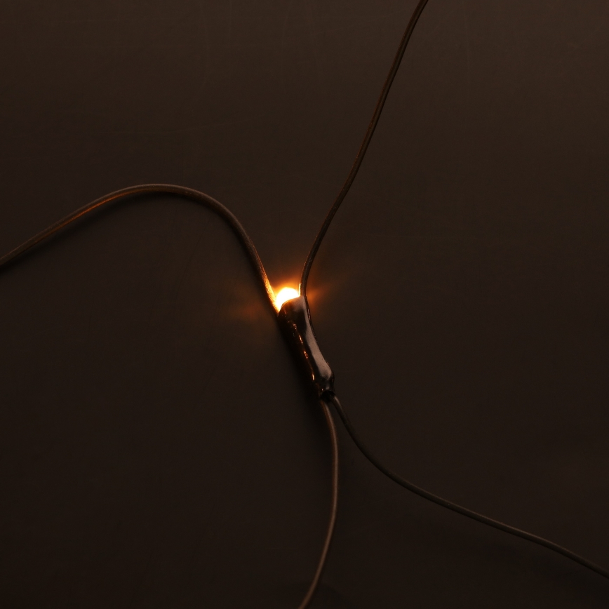 Brilagi - Cortina de luces navideñas LED para exterior, 160 LEDs, 7x2 m, IP44, blanco cálido