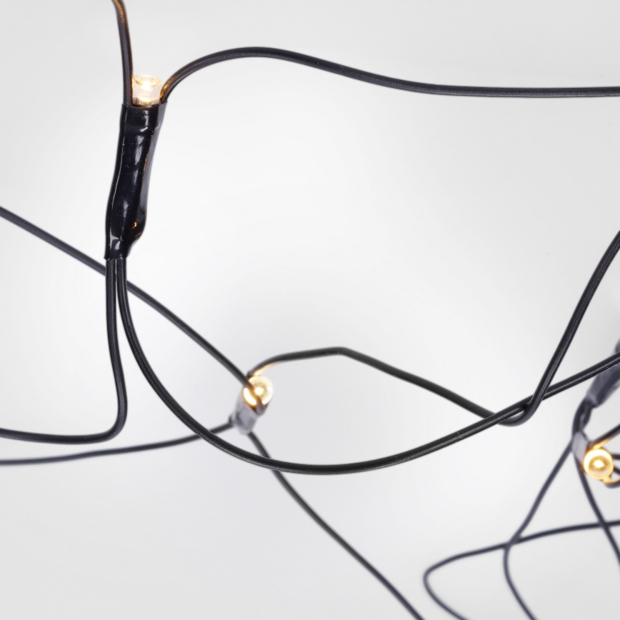 Brilagi - Cortina de luces navideñas LED para exterior, 160 LEDs, 7x2 m, IP44, blanco cálido