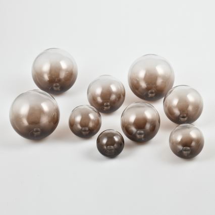 Brilagi - Cristal de repuesto para lámpara de techo, aplique y lámpara MISTEL, MILLA Ø 15 cm, marrón ahumado