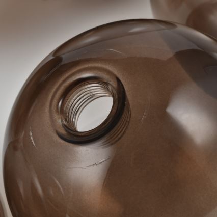 Brilagi - Cristal de repuesto para lámpara de techo, aplique y lámpara MISTEL, MILLA Ø 15 cm, marrón ahumado