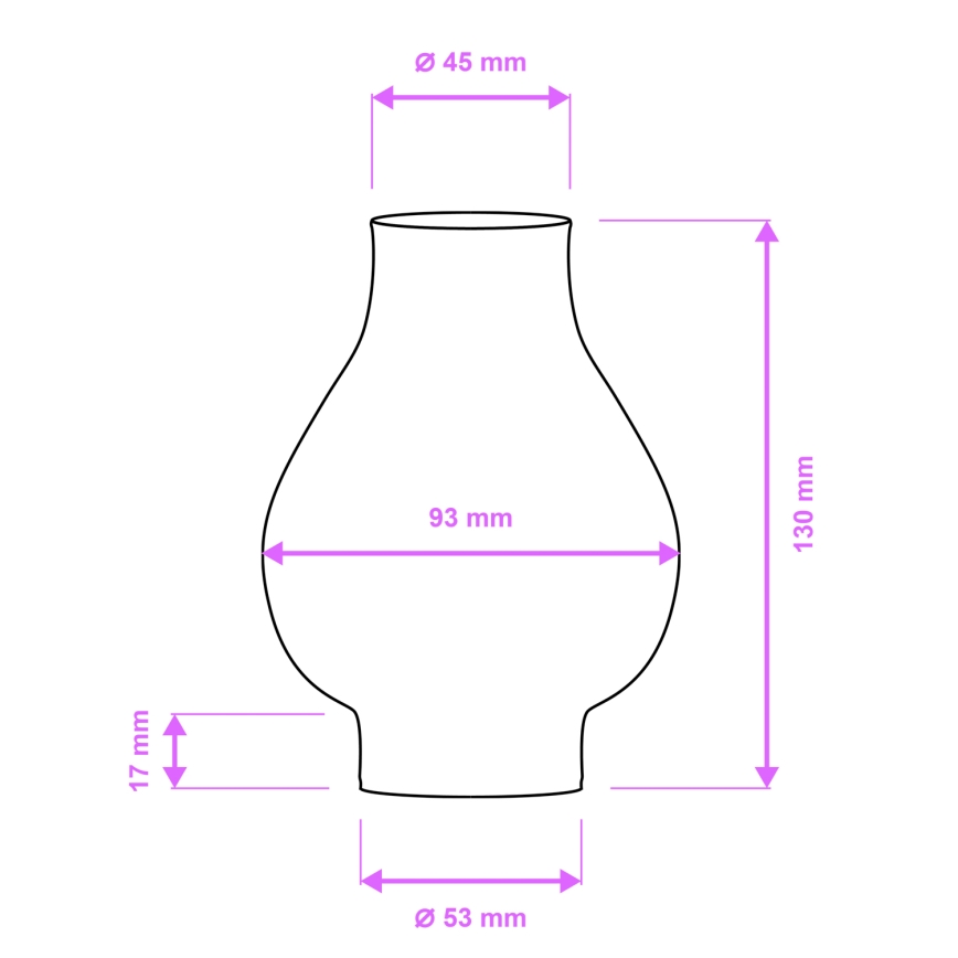 Brilagi - Cristal de recambio para lámpara de techo y aplique de pared ROATA, VELA, RUSTIC, QUEEN, TIMONA E14, blanco