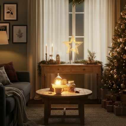 Brilagi - Decoración navideña exterior LED/3,6 W/230 V IP44 44x30 cm estrella