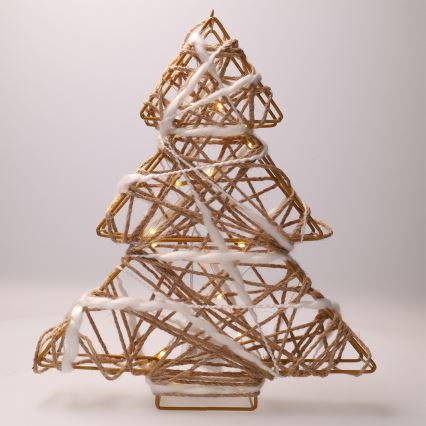 Brilagi - Decoración navideña LED/2xAA 34x31 cm, árbol de Navidad
