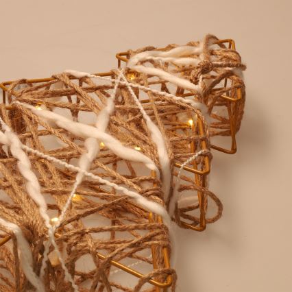 Brilagi - Decoración navideña LED/2xAA 34x31 cm, árbol de Navidad