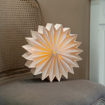 Brilagi - Decoración navideña LED/2xAA copo de nieve de 30 cm