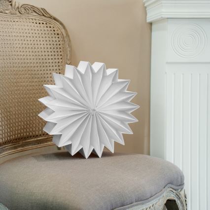 Brilagi - Decoración navideña LED/2xAA copo de nieve de 30 cm