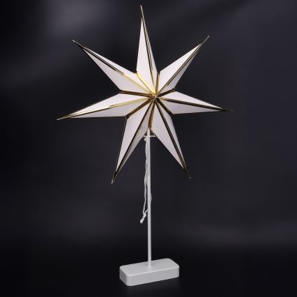 Brilagi - Decoración navideña LED/3xAA 66x40 cm, estrella