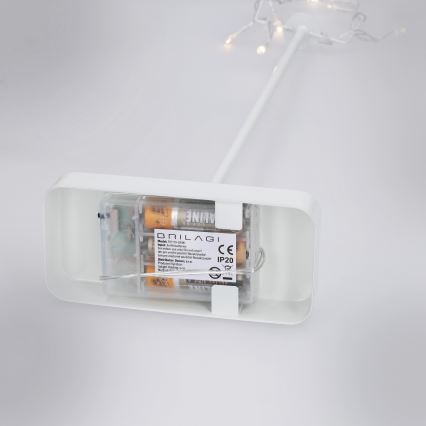 Brilagi - Decoración navideña LED/3xAA 66x40 cm, estrella