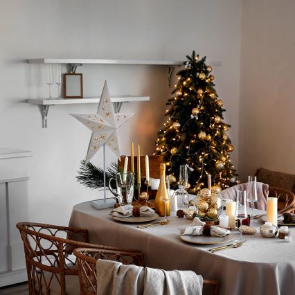 Brilagi - Decoración navideña LED/3xAA 66x45 cm estrella