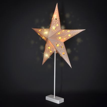 Brilagi - Decoración navideña LED/3xAA 66x45 cm estrella
