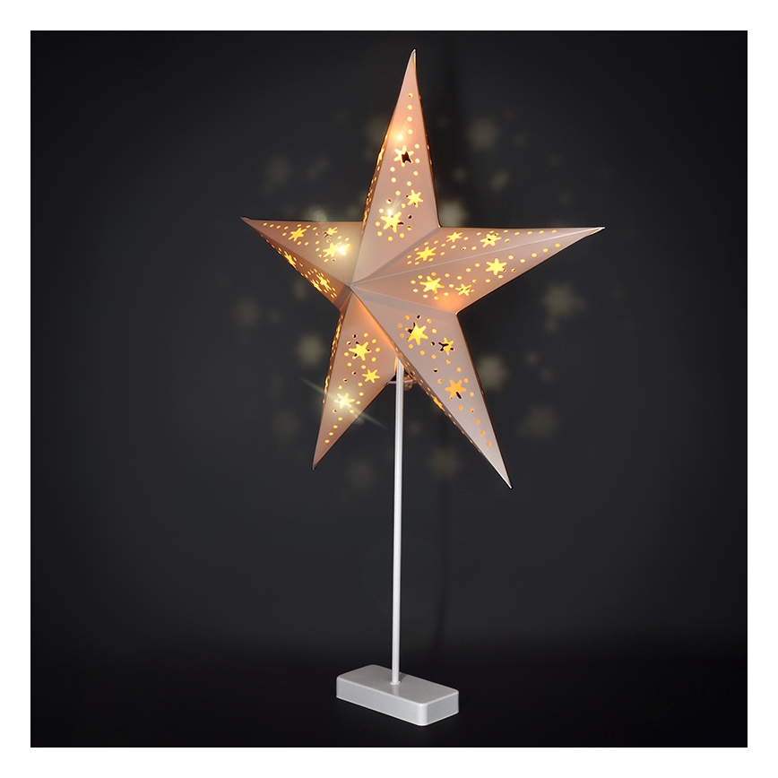 Brilagi - Decoración navideña LED/3xAA 66x45 cm estrella