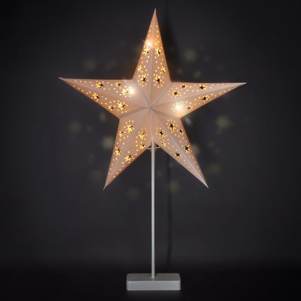 Brilagi - Decoración navideña LED/3xAA 66x45 cm estrella