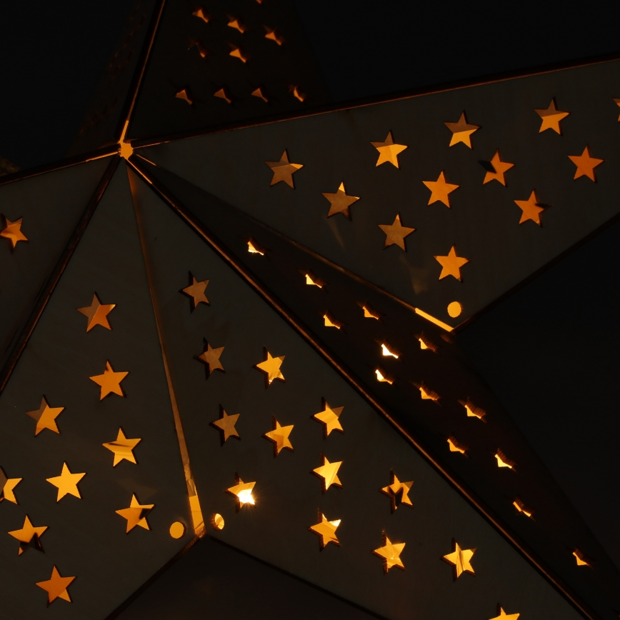 Brilagi - decoración navideña LED, 3xAA, estrella 62 x 40 cm