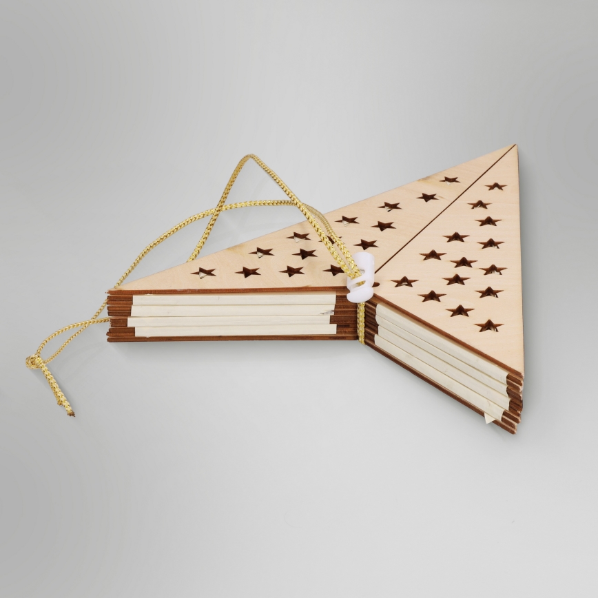 Brilagi - decoración navideña LED, 3xAA, estrella 62 x 40 cm