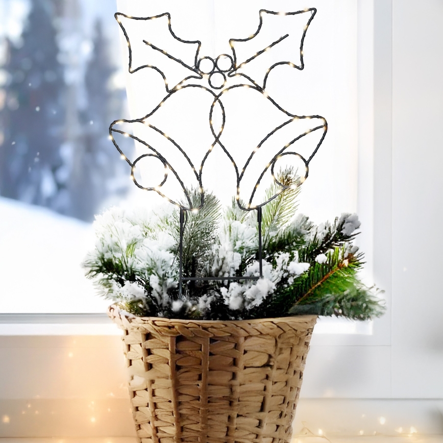 Brilagi - Decoración navideña LED/3xAA IP44 campanillas