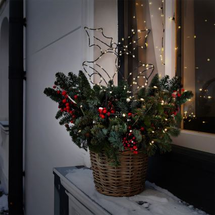 Brilagi - Decoración navideña LED/3xAA IP44 campanillas