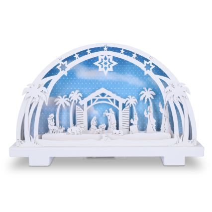 Brilagi - Decoración navideña LED Belén LED/2xAA