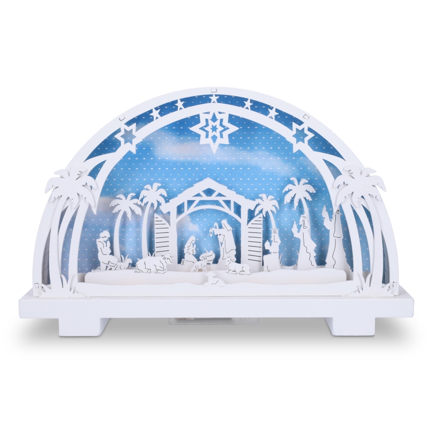 Brilagi - Decoración navideña LED Belén LED/2xAA