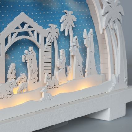 Brilagi - Decoración navideña LED Belén LED/2xAA