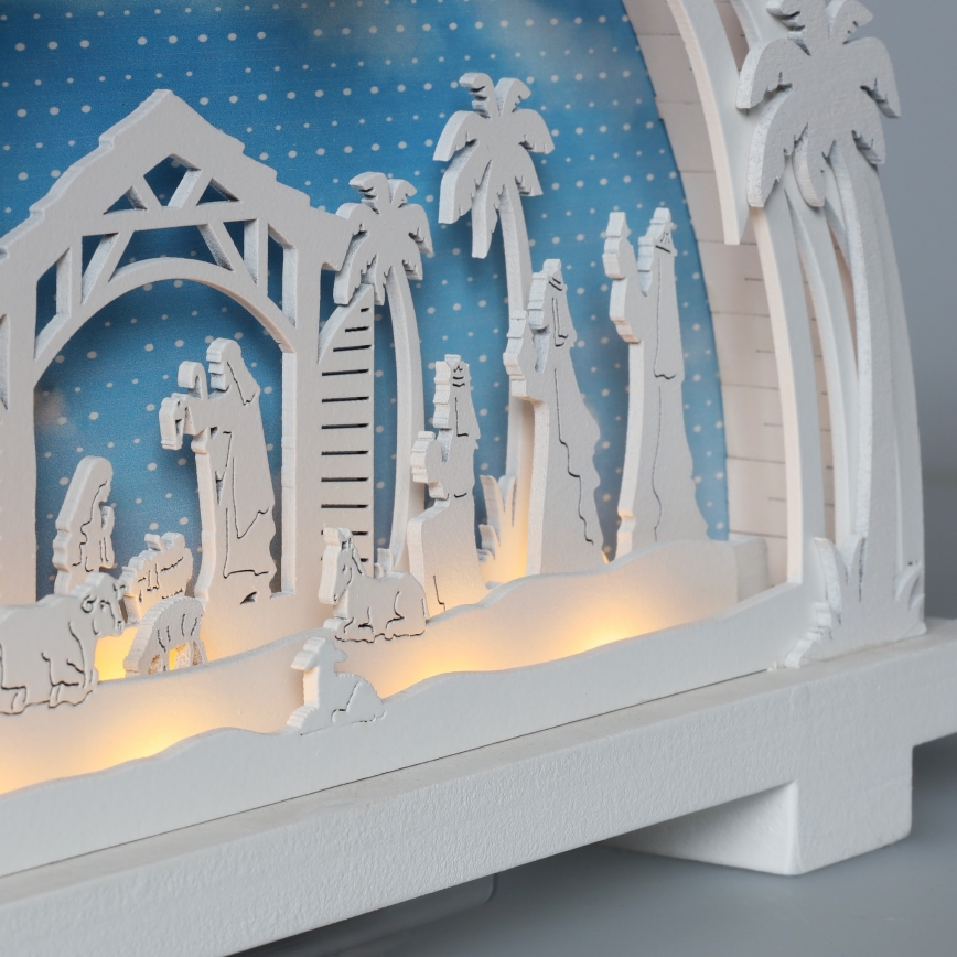 Brilagi - Decoración navideña LED Belén LED/2xAA