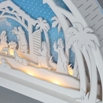 Brilagi - Decoración navideña LED Belén LED/2xAA