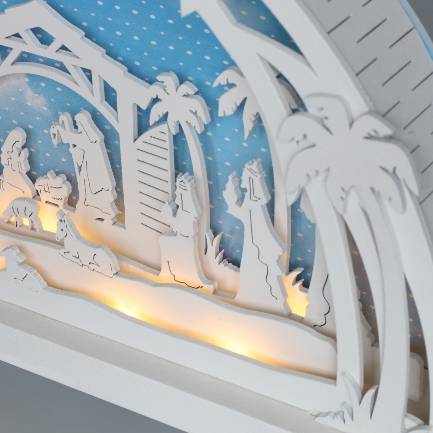 Brilagi - Decoración navideña LED Belén LED/2xAA