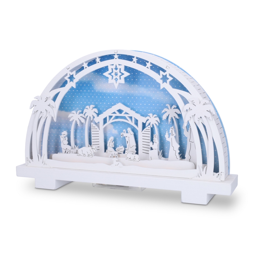 Brilagi - Decoración navideña LED Belén LED/2xAA