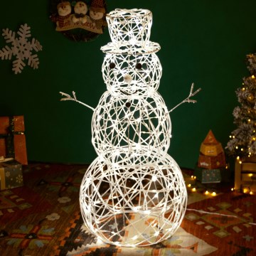 Brilagi - Decoración navideña LED para exterior LED/3,6W/31/230V 2700K 90 cm IP44 muñeco de nieve