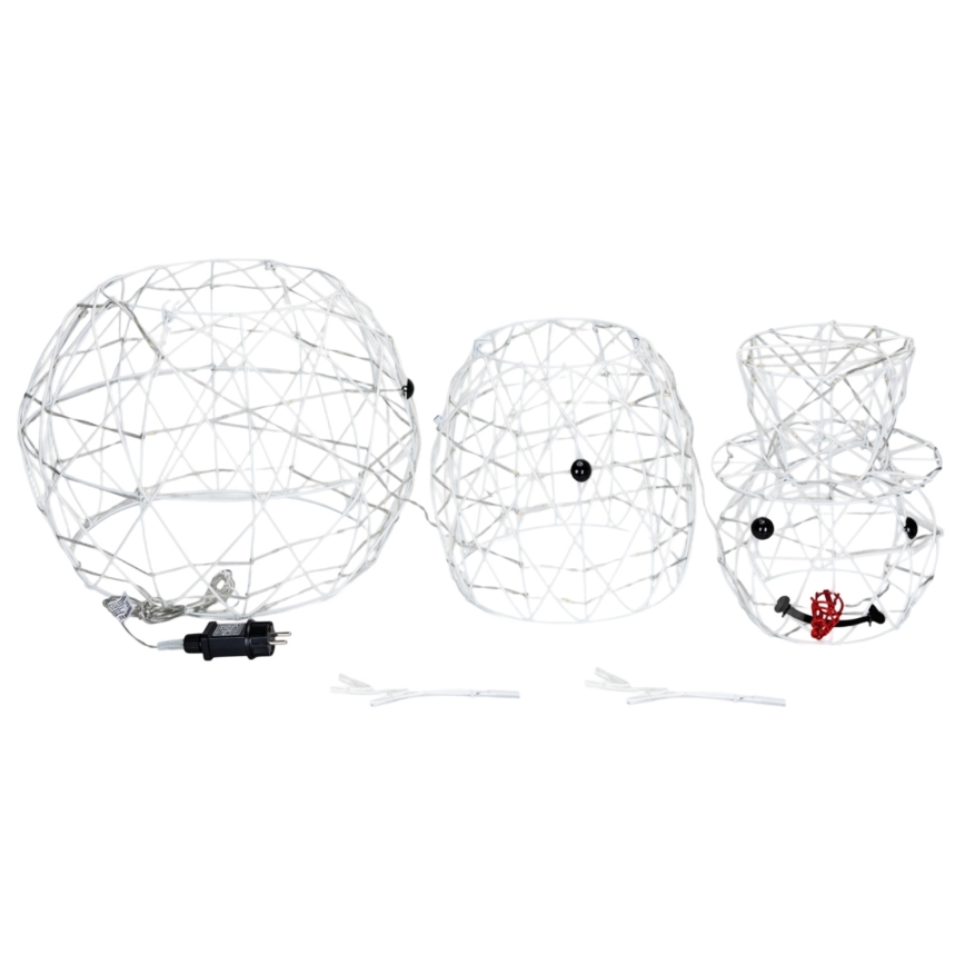Brilagi - Decoración navideña LED para exterior LED/3,6W/31/230V 6500K 90 cm IP44 muñeco de nieve