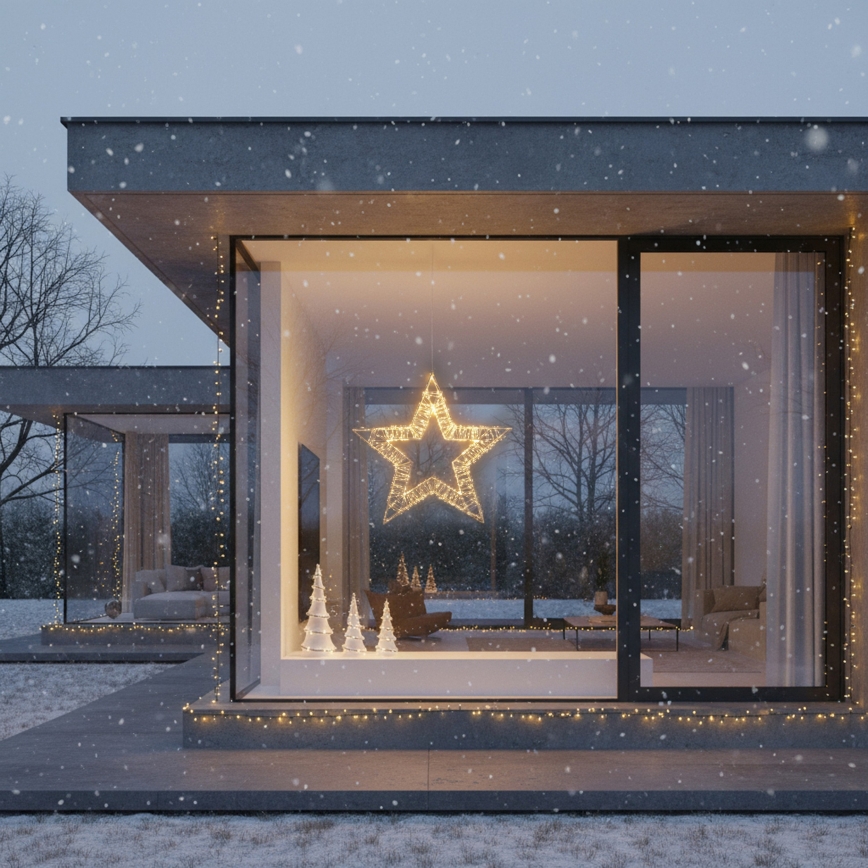 Brilagi - Decoración navideña LED para exterior LED/6W/230V IP44 50x48 cm estrella