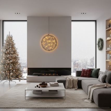 Brilagi - Decoración navideña LED para exteriores, LED/2,6W/230V IP44, aro de 46 cm