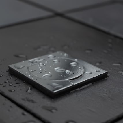Brilagi - Enchufe de suelo empotrable de exterior IP55 cromo mate cuadrado