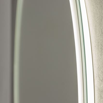 Brilagi - Espejo de baño con calefacción LED RGBW AVA PRO LED/18W/230V diámetro 60 cm IP44 IRC 90 regulable + CCT