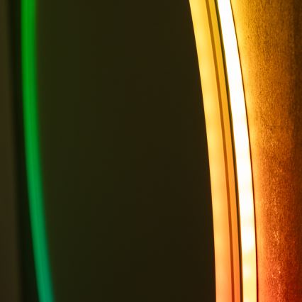 Brilagi - Espejo de baño con calefacción LED RGBW AVA PRO LED/18W/230V diámetro 60 cm IP44 IRC 90 regulable + CCT