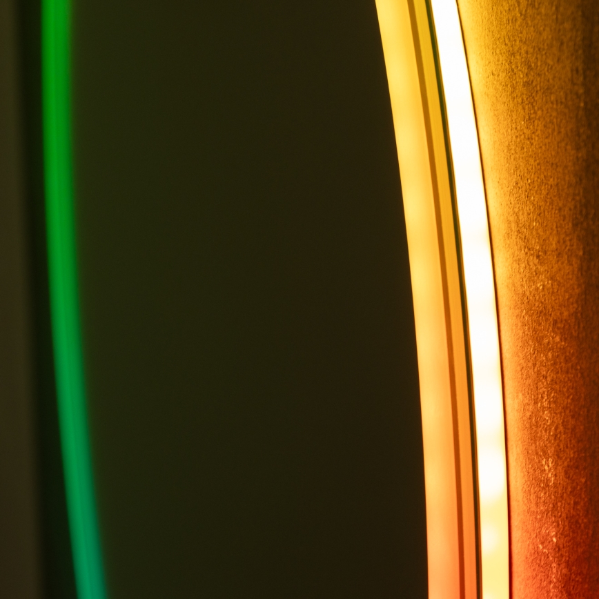 Brilagi - Espejo de baño con calefacción LED RGBW AVA PRO LED/18W/230V diámetro 60 cm IP44 IRC 90 regulable + CCT