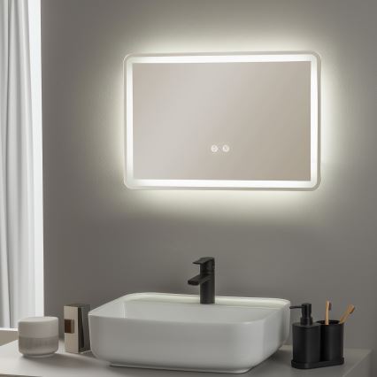 Brilagi - Espejo de baño LED con calefacción BELLA LED/12W/230V 40x60 cm IP44 CRI 90 regulable + CCT