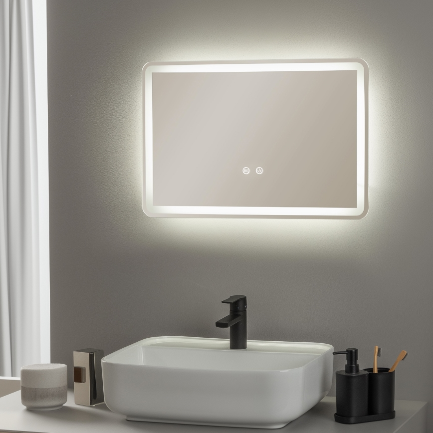 Brilagi - Espejo de baño LED con calefacción BELLA LED/12W/230V 40x60 cm IP44 CRI 90 regulable + CCT