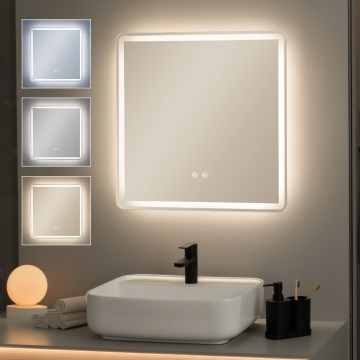 Brilagi - Espejo de baño LED con calefacción BELLA LED/16W/230V 60x60 cm IP44 CRI 90 regulable + CCT