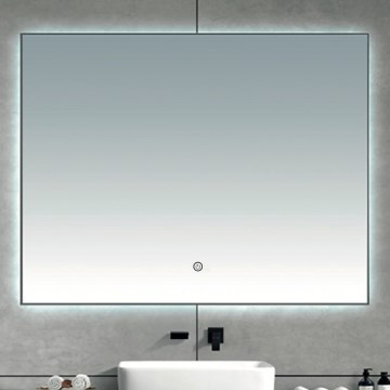 Brilagi - Espejo de baño LED DESIO LED/20W/230V 40x60 cm plateado IP44 CRI 90 regulable + CCT