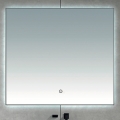 Brilagi - Espejo de baño LED DESIO LED/24W/230V 60x60 cm plateado IP44 CRI 90 regulable + CCT