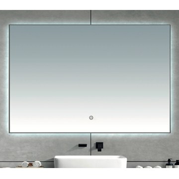 Brilagi - Espejo de baño LED DESIO LED/28W/230V 60x80 cm plateado IP44 CRI 90 regulable + CCT