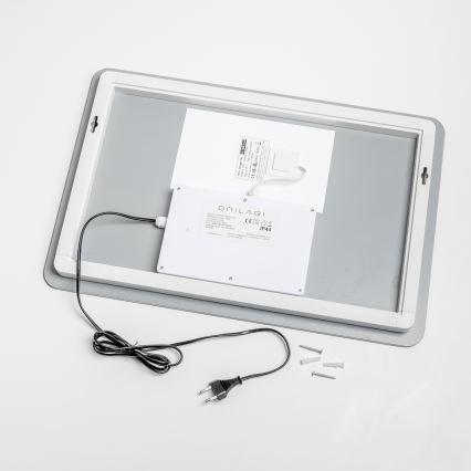 Brilagi - Espejo LED calefactado para baño DIANA LED/13W/230V 40x60 cm IP44 CRI 90 regulable + CCT