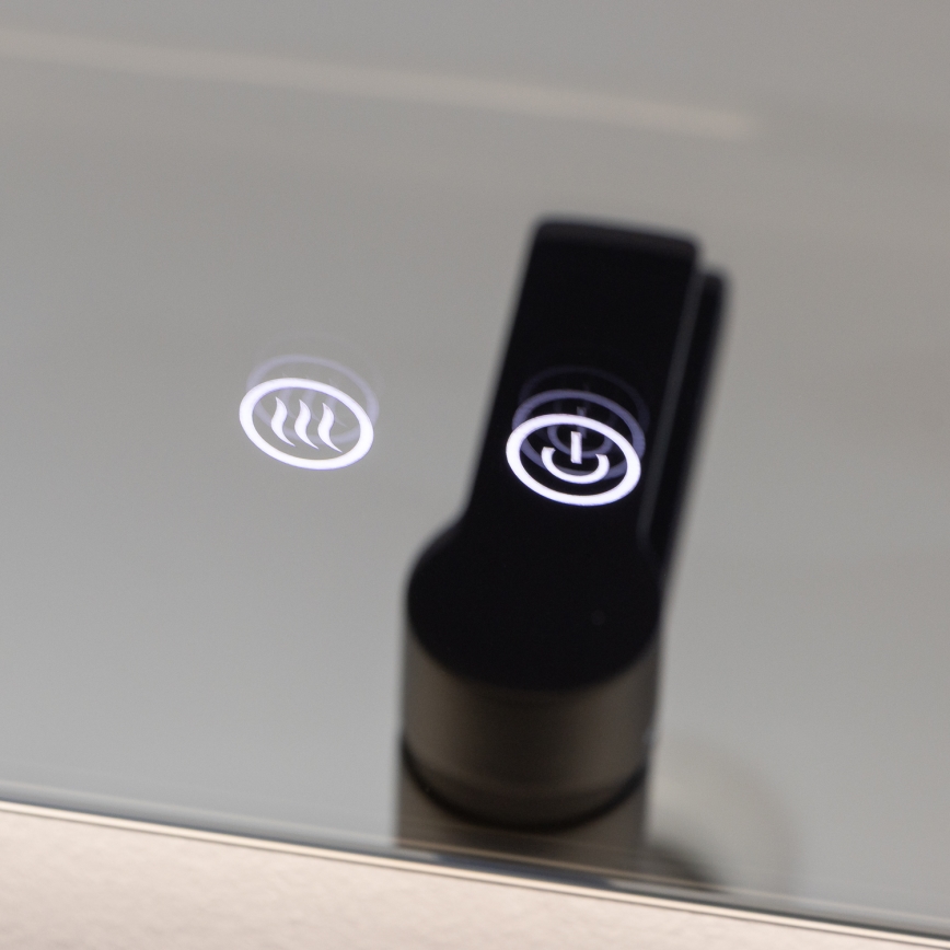 Brilagi - Espejo de baño con calefacción LED DIANA LED/17W/230V 60x60 cm IP44 CRI 90 regulable + CCT