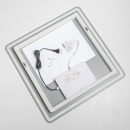 Brilagi - Espejo de baño LED con calefacción BELLA LED/16W/230V 60x60 cm IP44 CRI 90 regulable + CCT