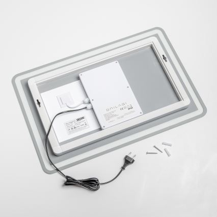 Brilagi - Espejo de baño LED con calefacción BELLA LED/12W/230V 40x60 cm IP44 CRI 90 regulable + CCT