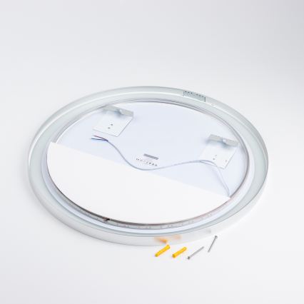 Brilagi - Espejo de baño LED TORINO LED/19W/230V Ø 60 cm, plateado, IP44, CRI 90, regulable + CCT