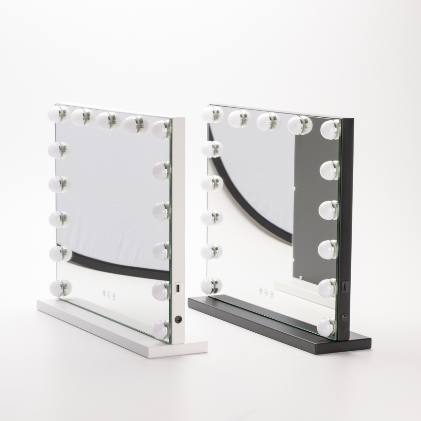 Brilagi - Espejo de maquillaje LED regulable HOLLYWOOD LED/15W/230V 3000/4000/6500K