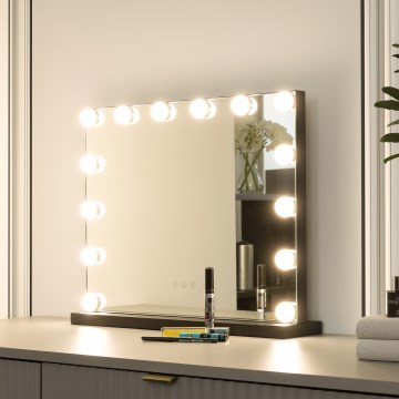 Brilagi - Espejo de maquillaje LED regulable HOLLYWOOD LED/15W/230V 3000/4000/6500K