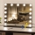 Brilagi - Espejo de maquillaje LED regulable HOLLYWOOD LED/15W/230V 3000/4000/6500K